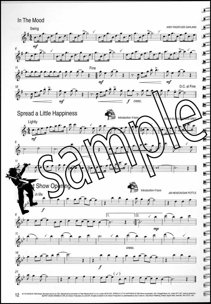 3rd sample page from Winners Galore for Treble Recorder