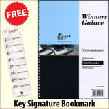 front cover of Winners Galore for Treble Recorder together with free Treble Clef bookmark
