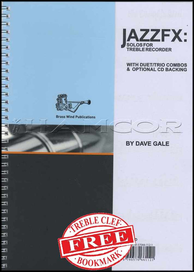 front cover of JazzFX Solos for Treble Recorder Book/CD by Dave Gale