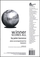 front cover of Winner Scores All Piano Accompaniment for Bassoon