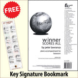 front cover of Winner Scores All Piano Accompaniment for Bassoon together with free Piano Clef bookmark