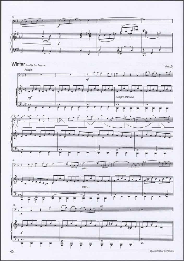 back cover of Winner Scores All Piano Accompaniment for Bassoon