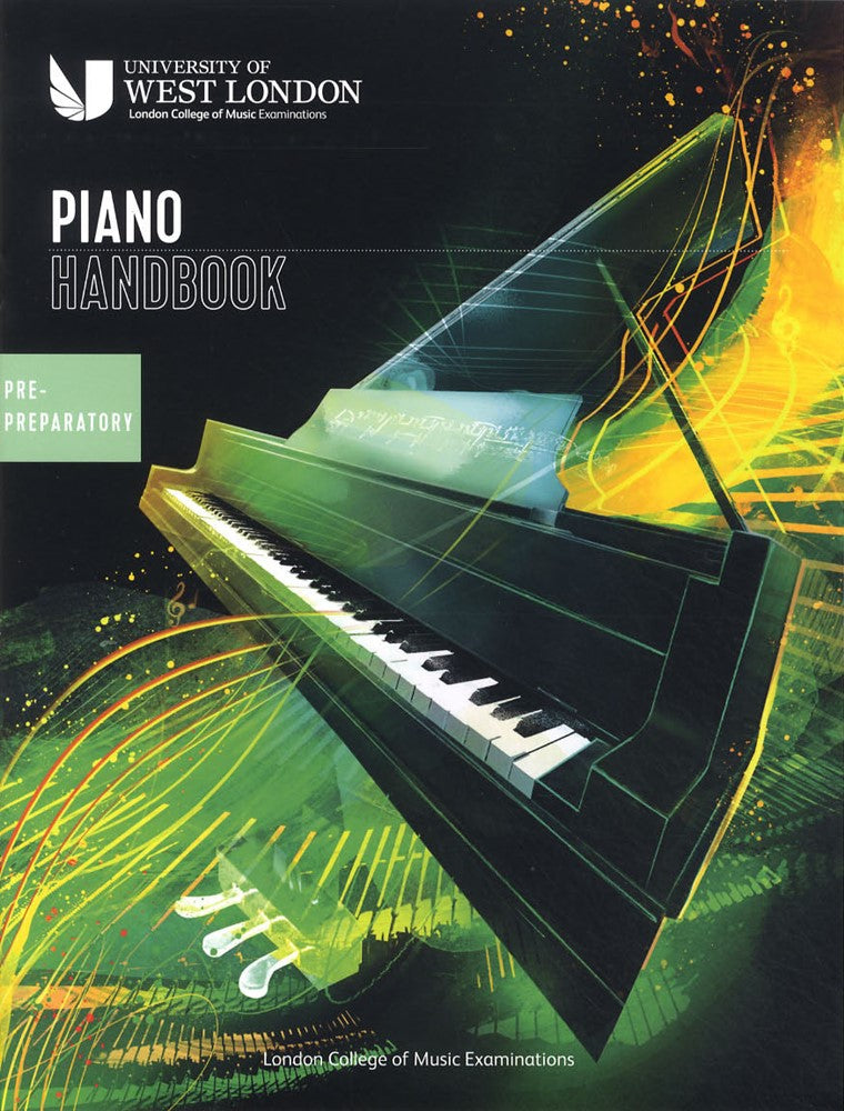 front cover of London College of Music Piano Handbook Pre Preparatory from 2021