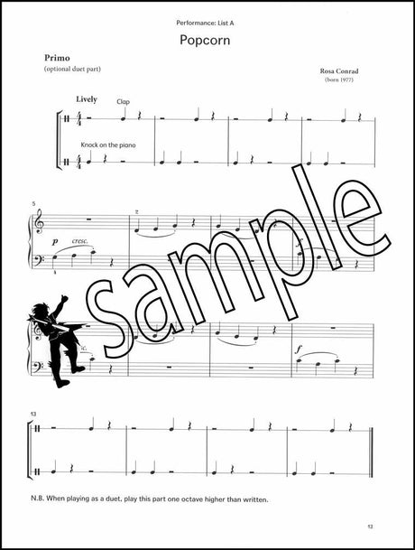 2nd sample page from London College of Music Piano Handbook Pre Preparatory from 2021