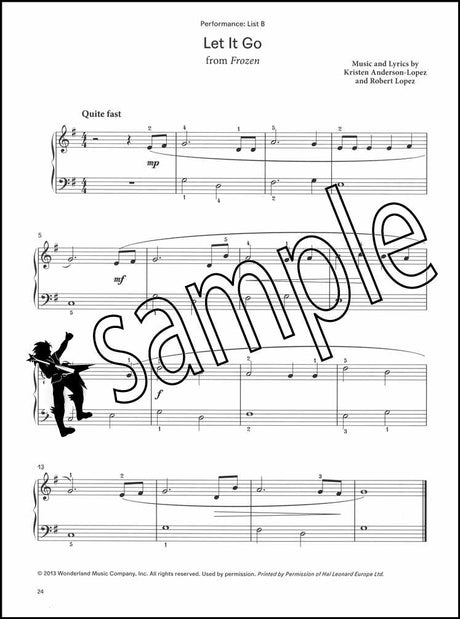 3rd sample page from London College of Music Piano Handbook Step 1 from 2021