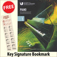 front cover of London College of Music Piano Handbook Step 1 from 2021 together with free Piano Clef bookmark