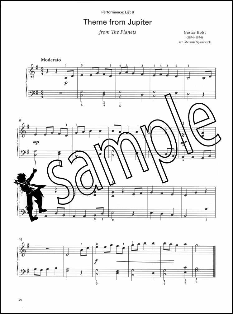 3rd sample page from London College of Music Piano Handbook Step 2 from 2021