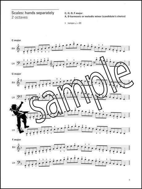 1st sample page from London College of Music Piano Handbook Grade 1 from 2021