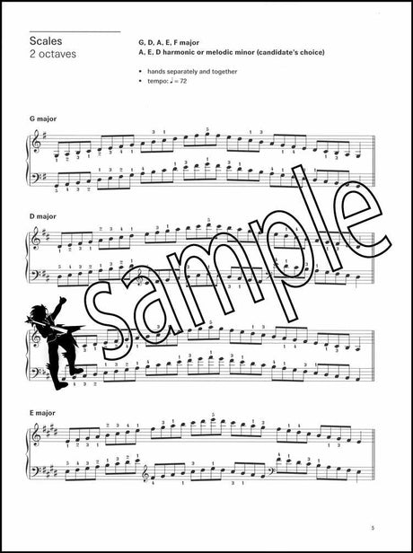 1st sample page from London College of Music Piano Handbook Grade 2 from 2021