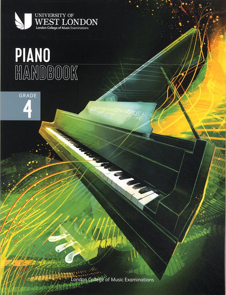 front cover of London College of Music Piano Handbook Grade 4 from 2021