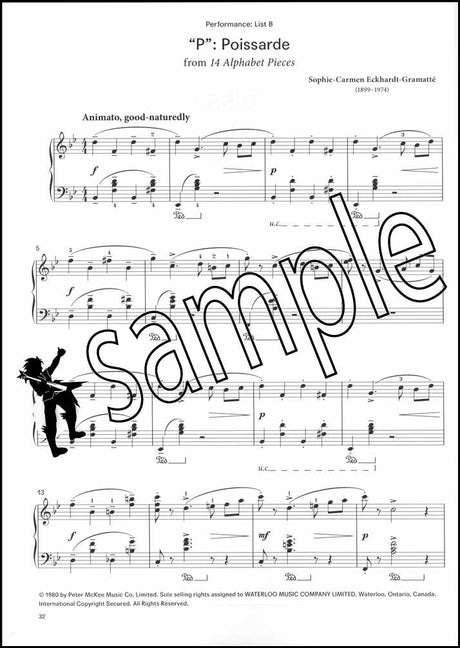 2nd sample page from London College of Music Piano Handbook Grade 5 from 2021