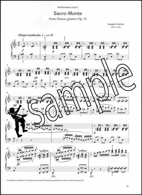 3rd sample page from London College of Music Piano Handbook Grade 8 from 2021