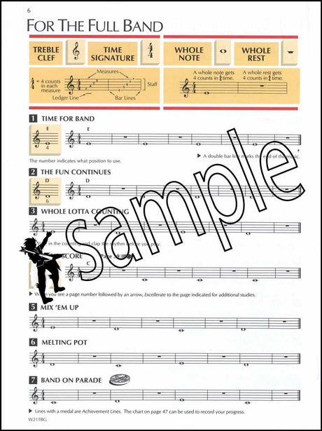 1st sample page from Standard of Excellence Trombone Treble Clef Book 1