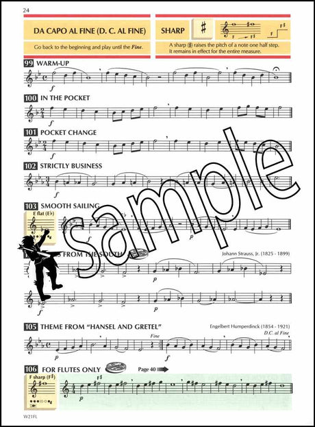 2nd sample page from Standard of Excellence Flute Book 1