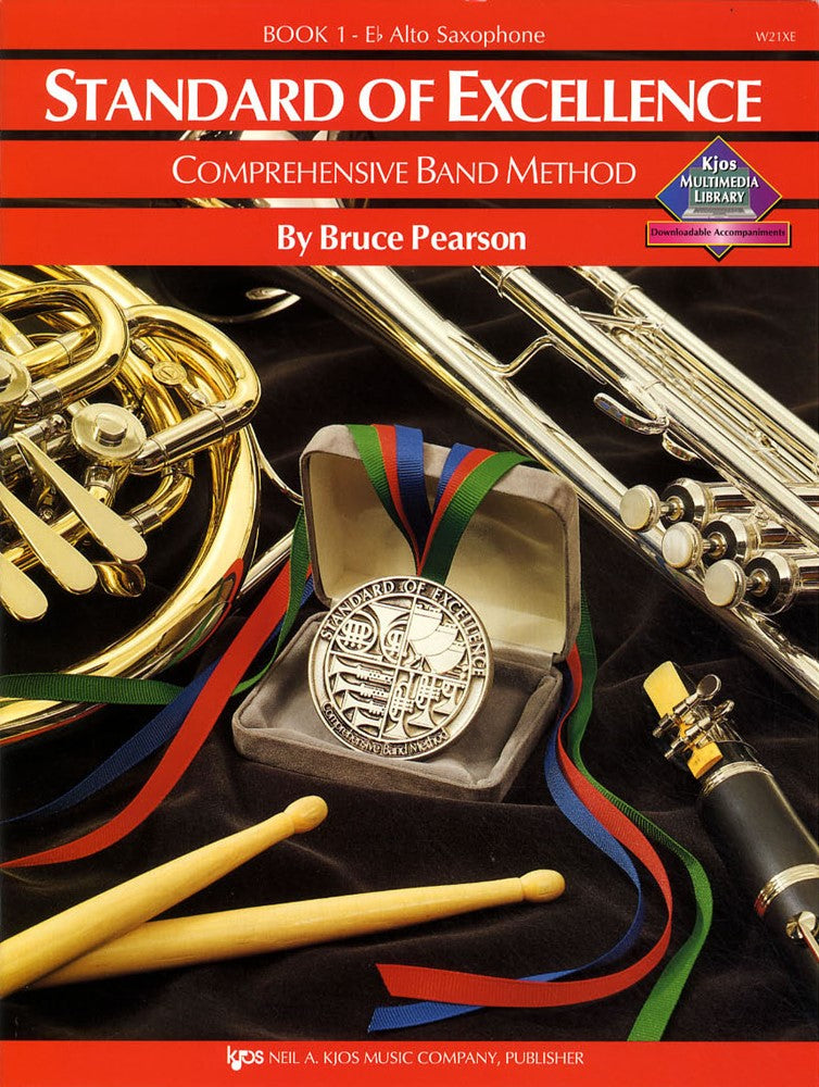 front cover of Standard of Excellence Eb Alto Saxophone Book 1