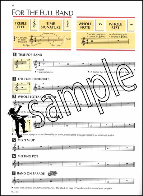 1st sample page from Standard of Excellence Eb Alto Saxophone Book 1