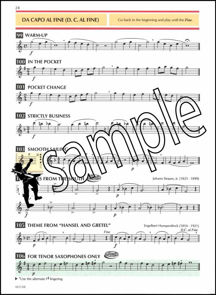 2nd sample page from Standard of Excellence Bb Tenor Saxophone Book 1