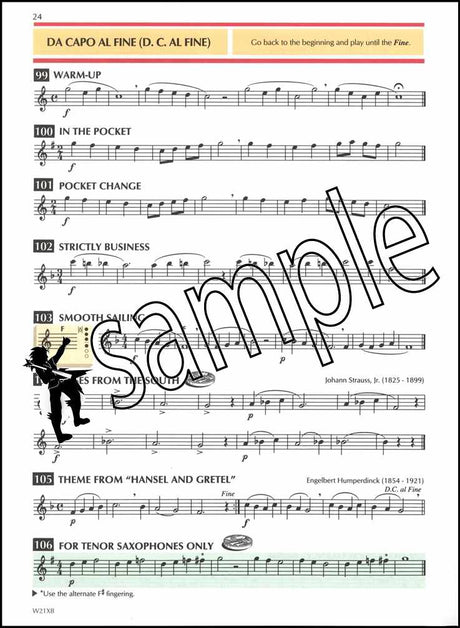 2nd sample page from Standard of Excellence Bb Tenor Saxophone Book 1