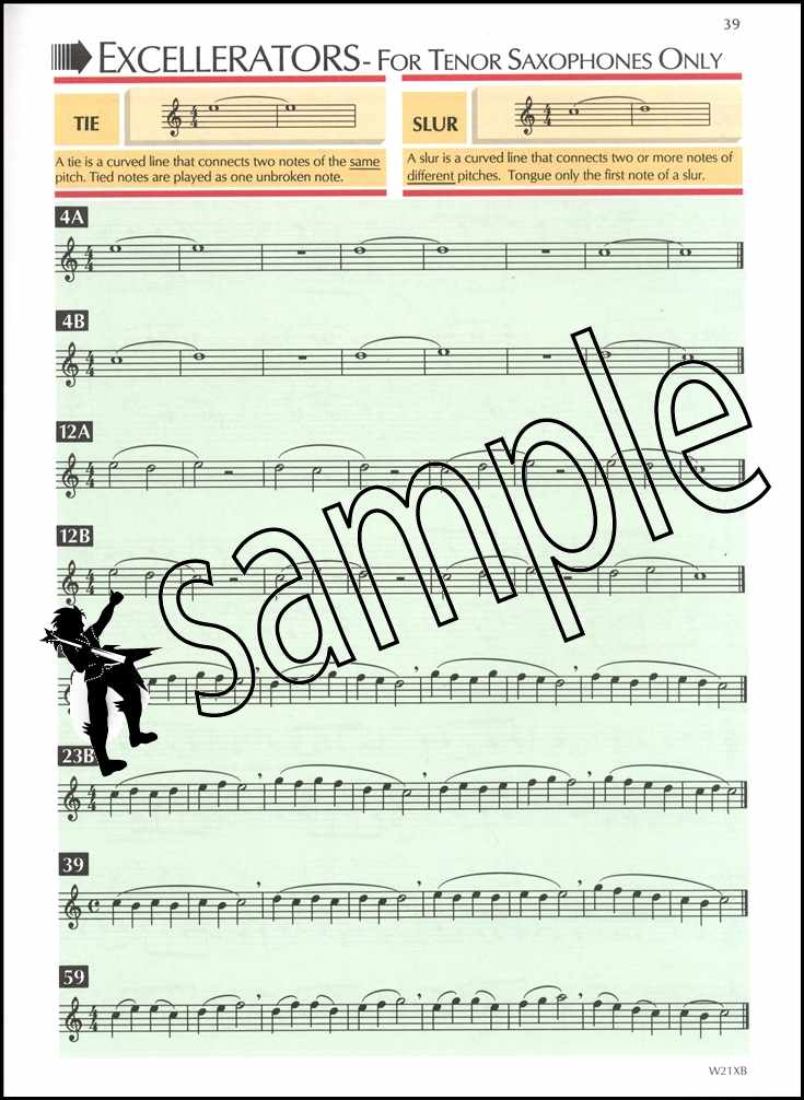 3rd sample page from Standard of Excellence Bb Tenor Saxophone Book 1