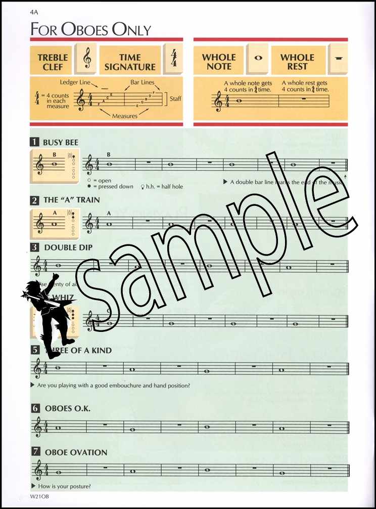 1st sample page from Standard of Excellence Oboe Book 1