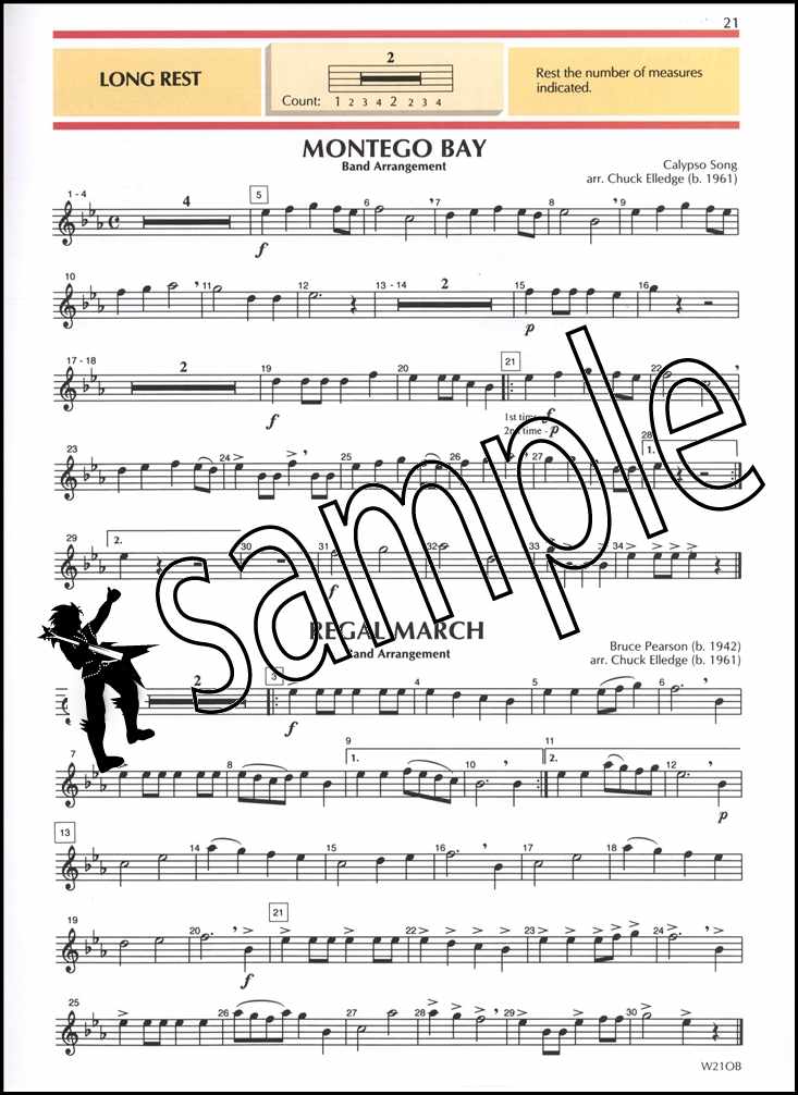 2nd sample page from Standard of Excellence Oboe Book 1