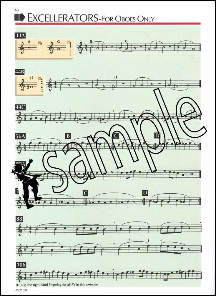 3rd sample page from Standard of Excellence Oboe Book 1