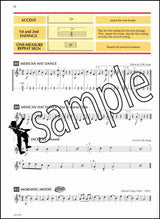 2nd sample page from Standard of Excellence Eb Horn Book 1