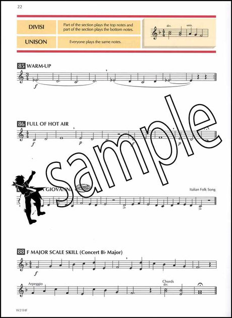 2nd sample page from Standard of Excellence French Horn Book 1