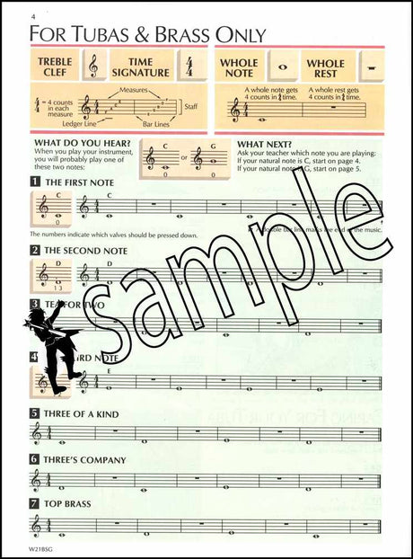 1st sample page from Standard of Excellence Bb Tuba TC Book 1