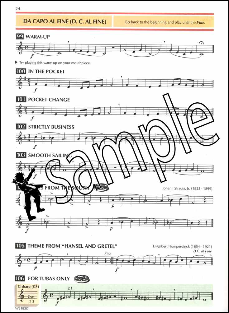 2nd sample page from Standard of Excellence Bb Tuba TC Book 1