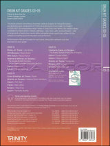 back cover of Trinity College London Drum Kit Grades 3-5 from 2020