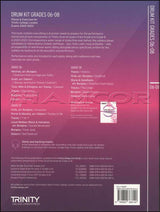 back cover of Trinity College London Drum Kit Grades 6-8 from 2020