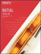 front cover of Trinity College London Violin Initial (inc Piano) from 2020