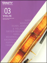 front cover of Trinity College London Violin Grade 3 (inc Piano) from 2020