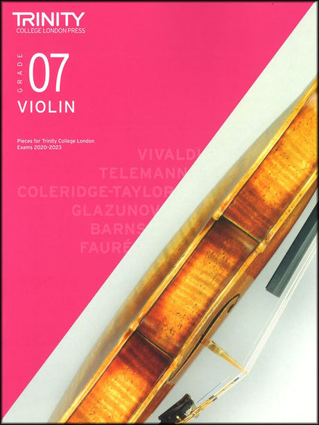 front cover of Trinity College London Violin Grade 7 (inc Piano) from 2020