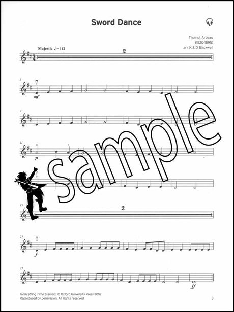 1st sample page from Trinity College London Violin Initial (Part only) from 2020