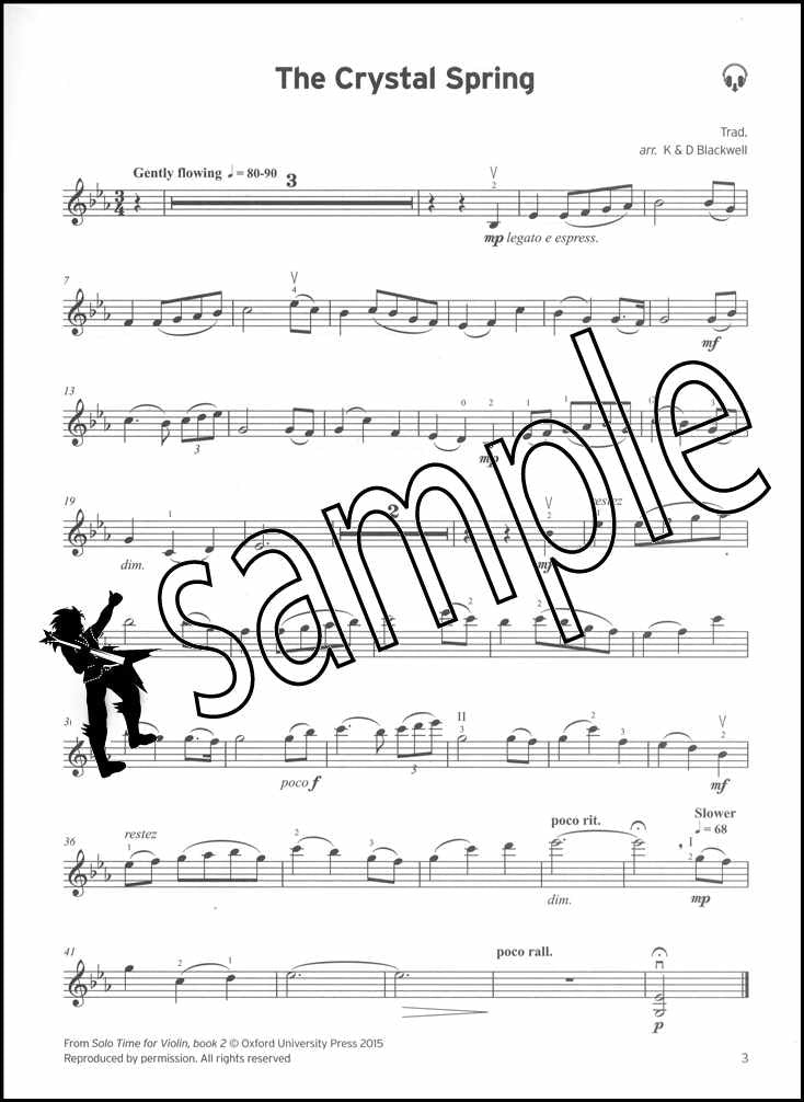 1st sample page from Trinity College London Violin Grade 4 (Part only) from 2020