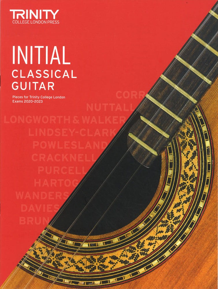 front cover of Trinity College London Classical Guitar Initial from 2020