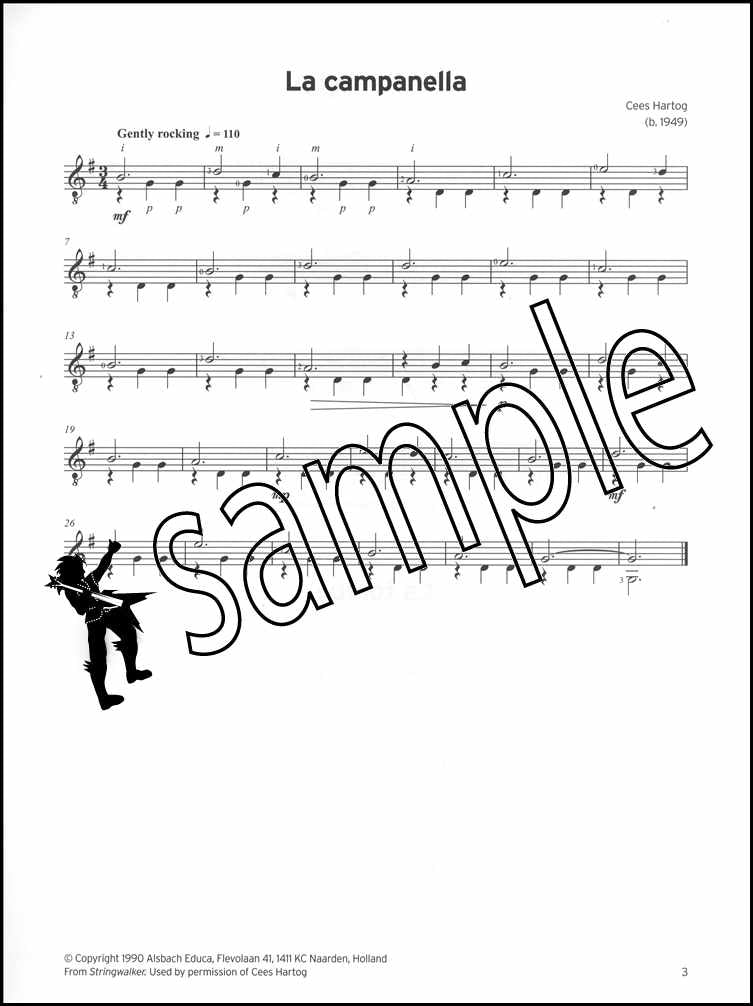 1st sample page from Trinity College London Classical Guitar Initial from 2020