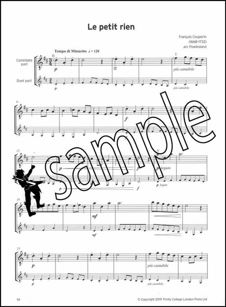 2nd sample page from Trinity College London Classical Guitar Grade 2 from 2020