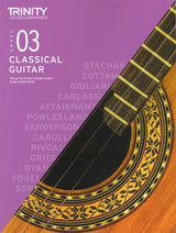 front cover of Trinity College London Classical Guitar Grade 3 from 2020