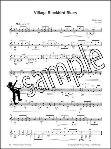 2nd sample page from Trinity College London Classical Guitar Grade 4 from 2020