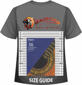 front cover of Trinity College London Classical Guitar Grade 6 from 2020 on a size guide