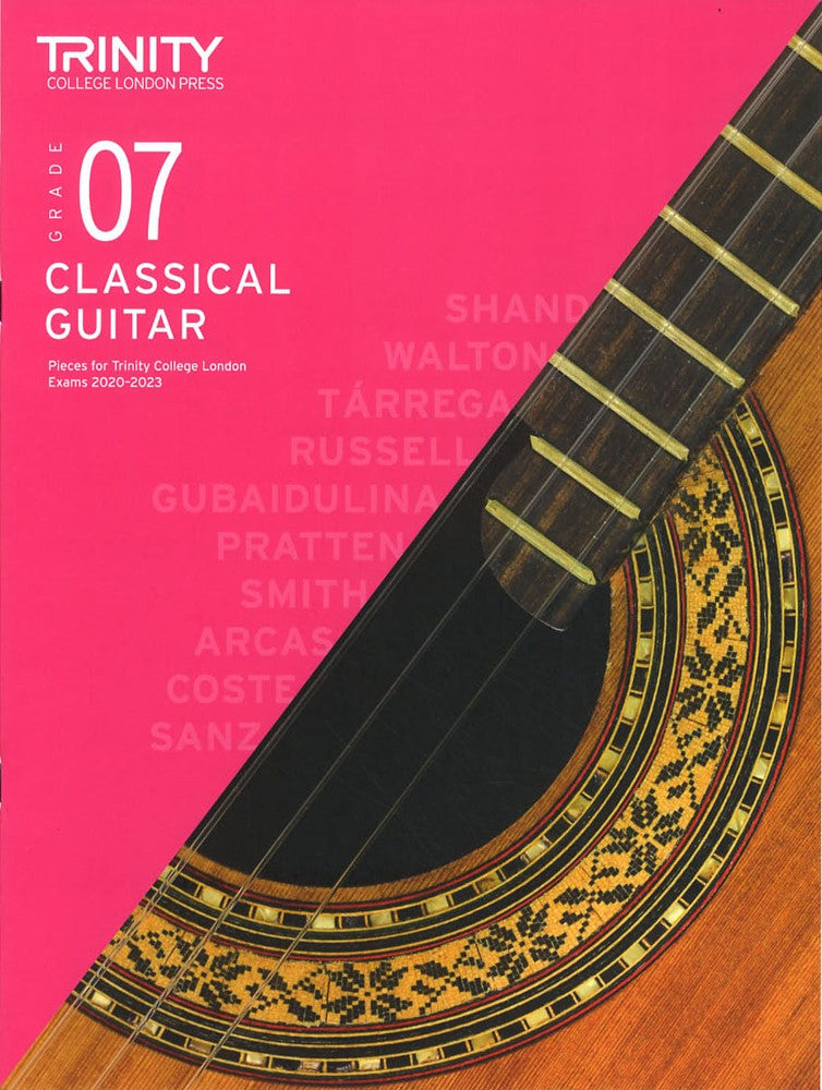 front cover of Trinity College London Classical Guitar Grade 7 from 2020