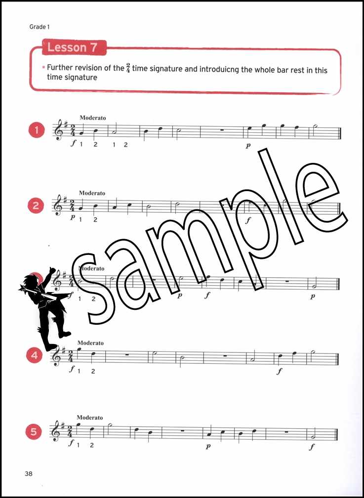 2nd sample page from Trinity College London Flute Sight Reading Initial-Grade 2