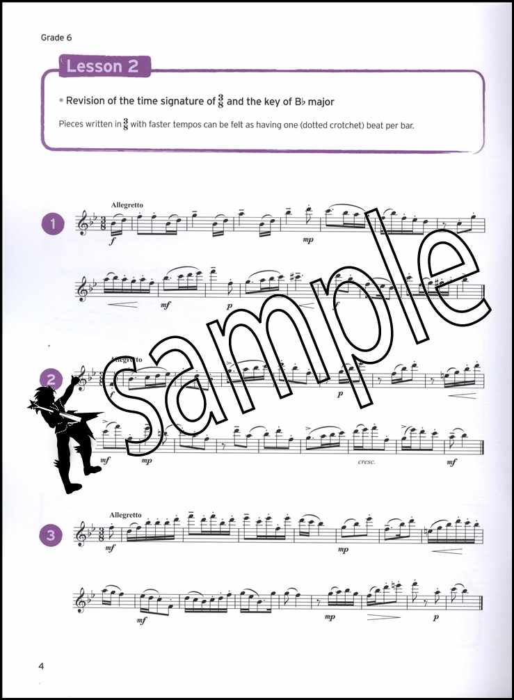 1st sample page from Trinity College London Flute Sight Reading Grades 6-8