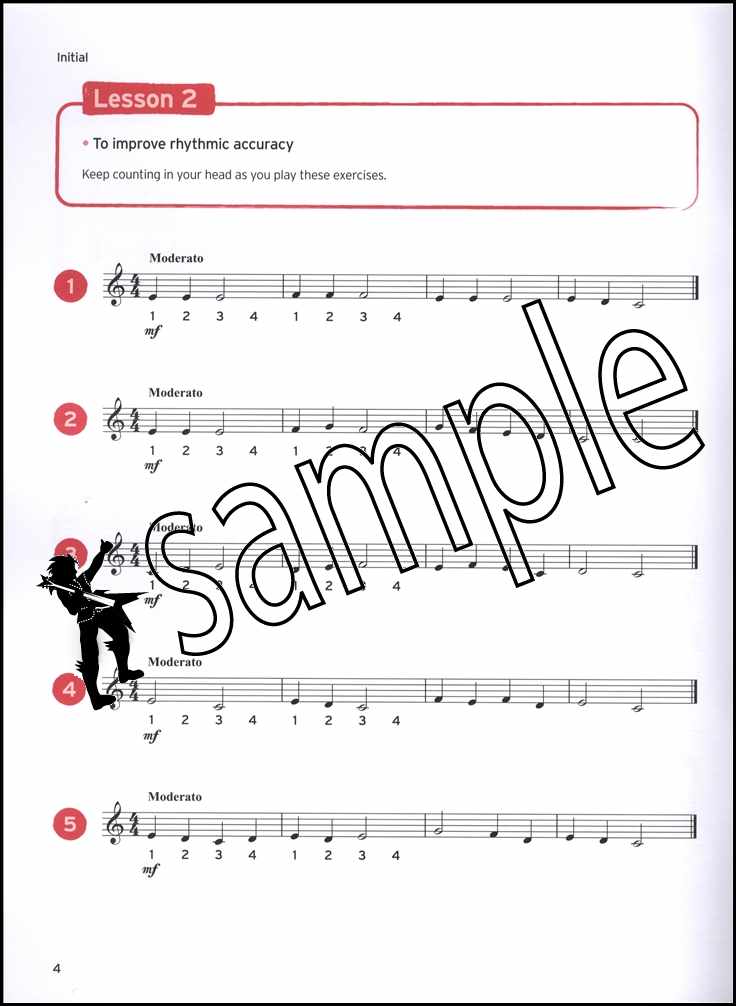 1st sample page from Trinity College London Clarinet Sight Reading Initial-Grade 2