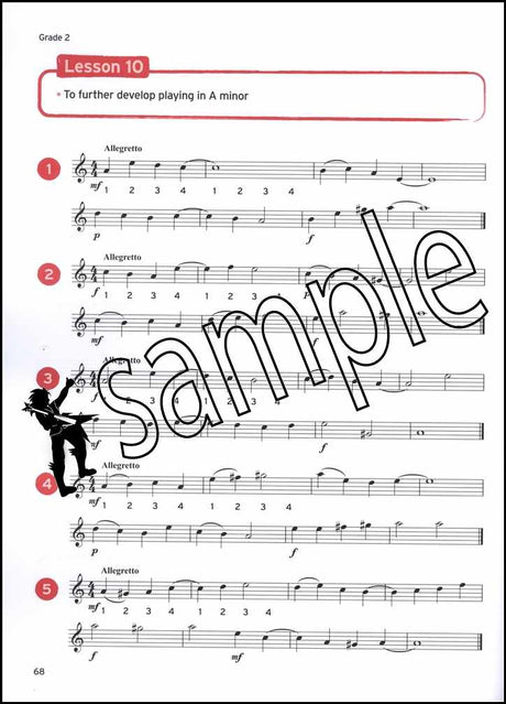 3rd sample page from Trinity College London Clarinet Sight Reading Initial-Grade 2