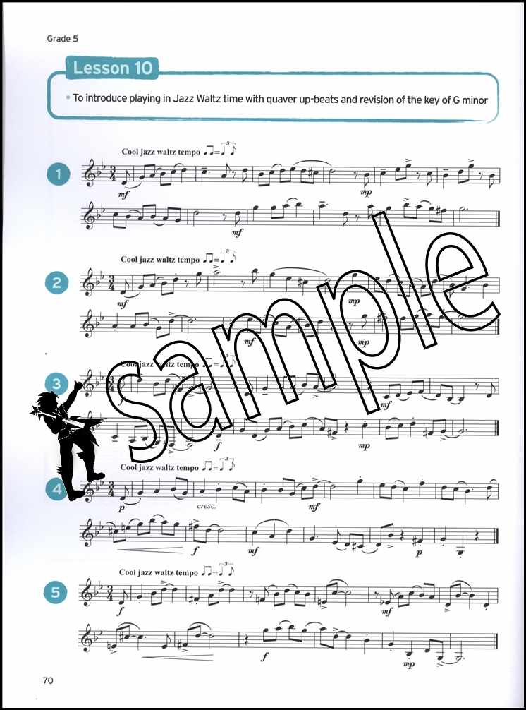 3rd sample page from Trinity College London Clarinet Sight Reading Grades 3-5