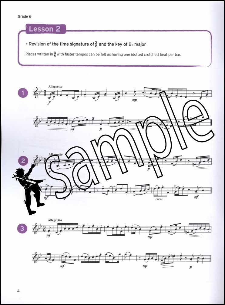 1st sample page from Trinity College London Clarinet Sight Reading Grades 6-8